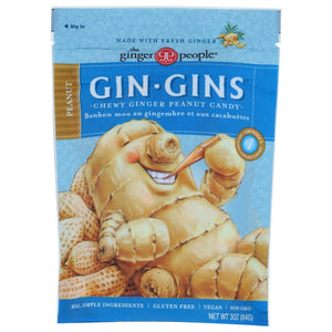 Gin Gins Strong Ginger Candy, 84g