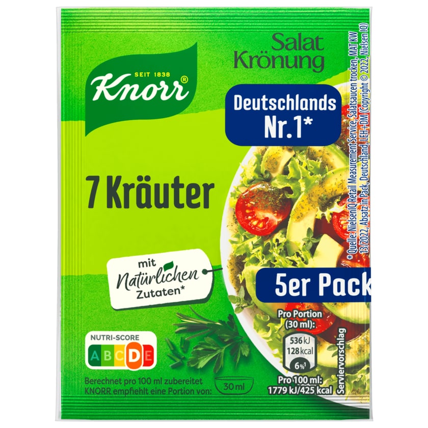 Knorr Salat Krőnung 7 Kräuter