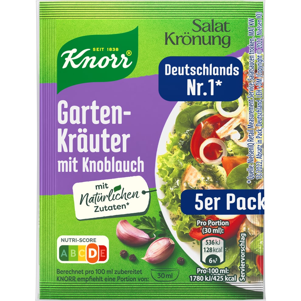 Knorr Salat Krönung Garten Kräuter mit Knoblauch