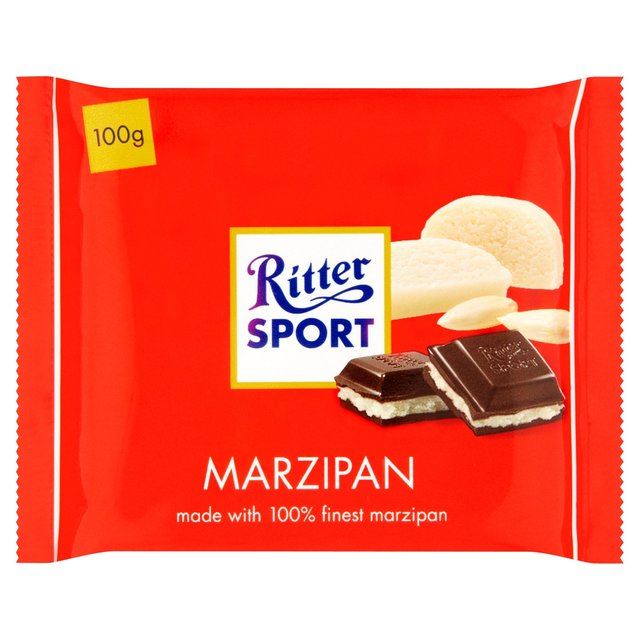 Ritter Sport 3.5 oz Dark Chocolate with Marzipan Bar