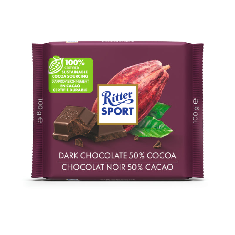 Ritter Sport 50% Dark Chocolate, 3.5 oz.