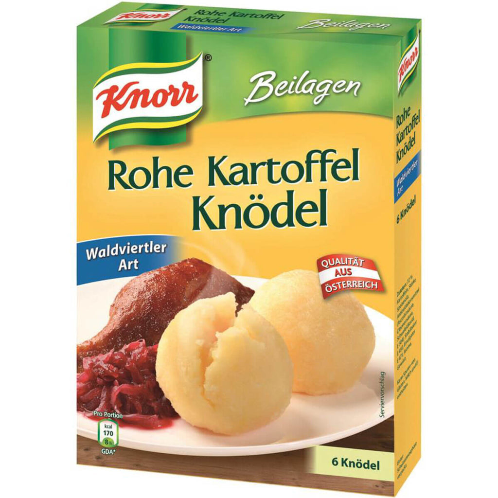 Knorr, Pfanni or Werner’s Rohe Kartoffel Knödel