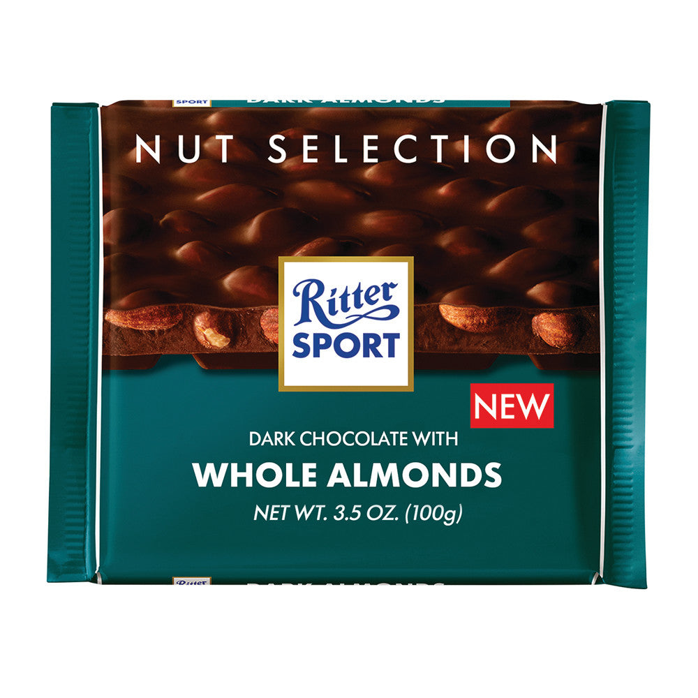 Ritter Sport Dark Chocolate with Almond, 100g