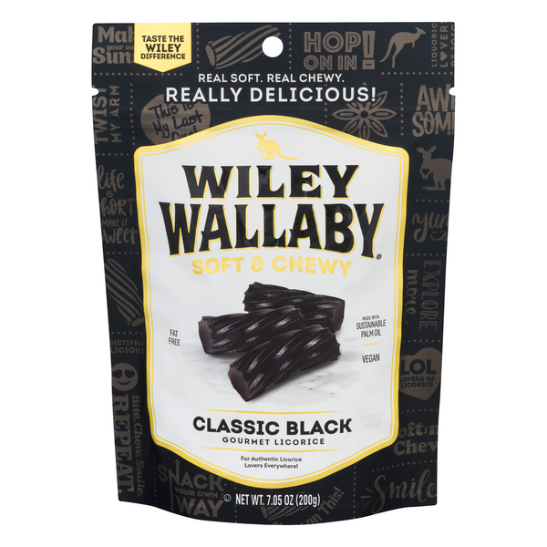 Wiley Wallaby Classic Black licorice, 10 oz