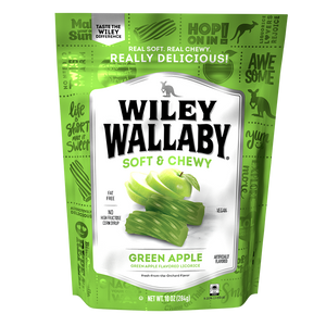 Wiley Wallaby Green Apple licorice, 10 oz